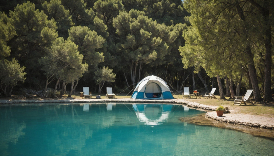 Découvrir un lagon artificiel dans un camping du sud de la france